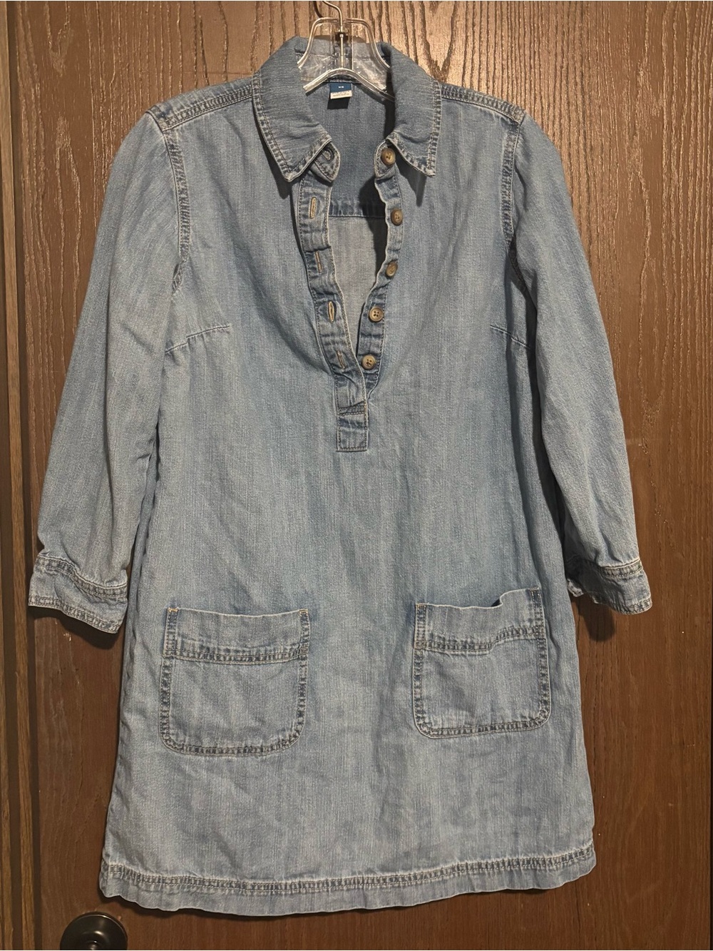 Old Navy Light Wash Denim Tunic Dress - XS